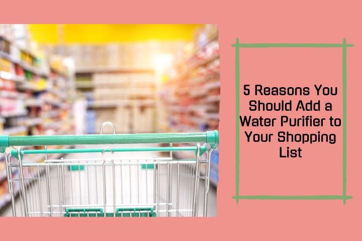 adding a water purifier to your shopping list
